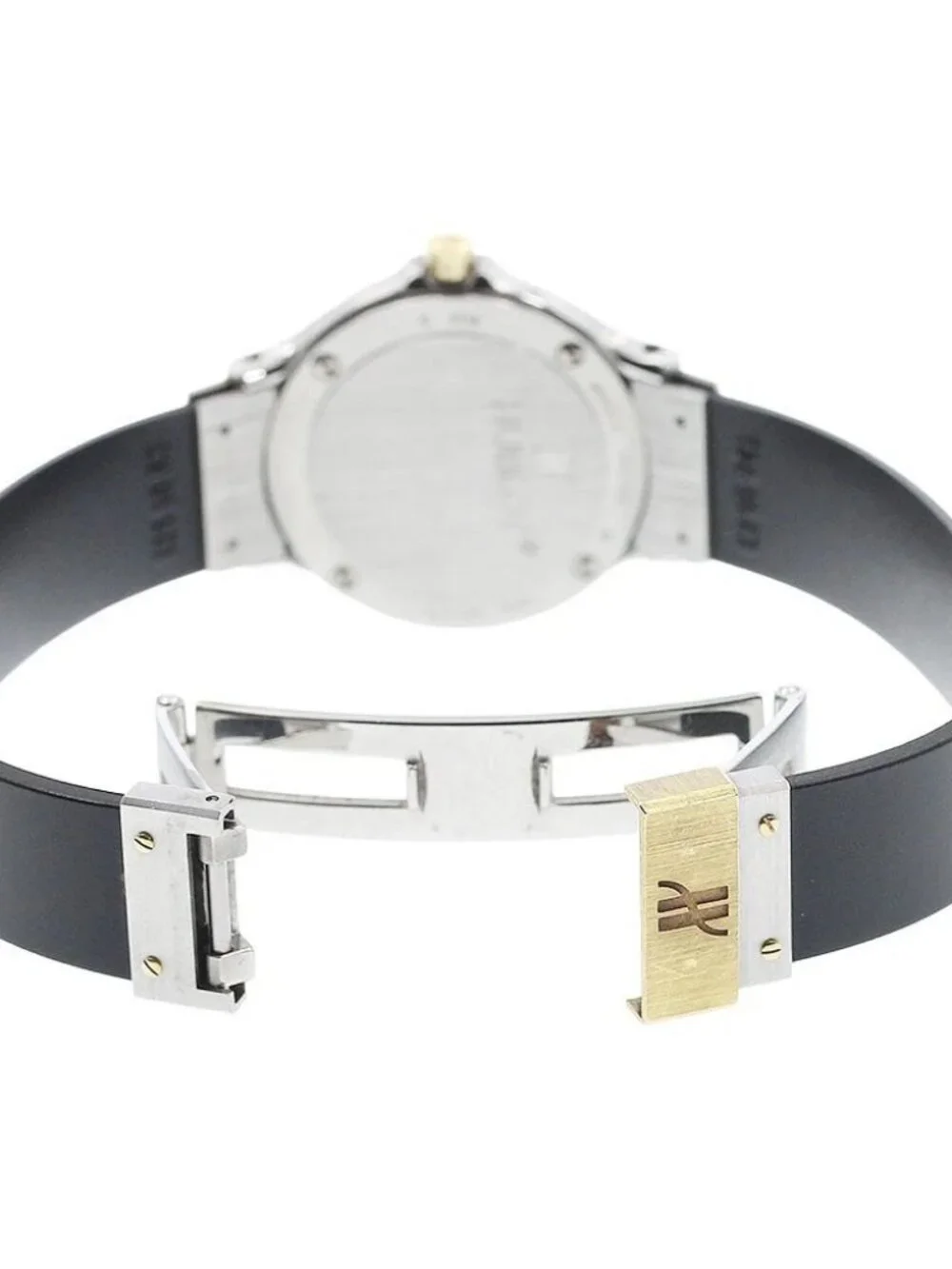 HUBLOT MDM Classic 1280.2 YG bezel black Dial Quartz Ladies Watch_967549